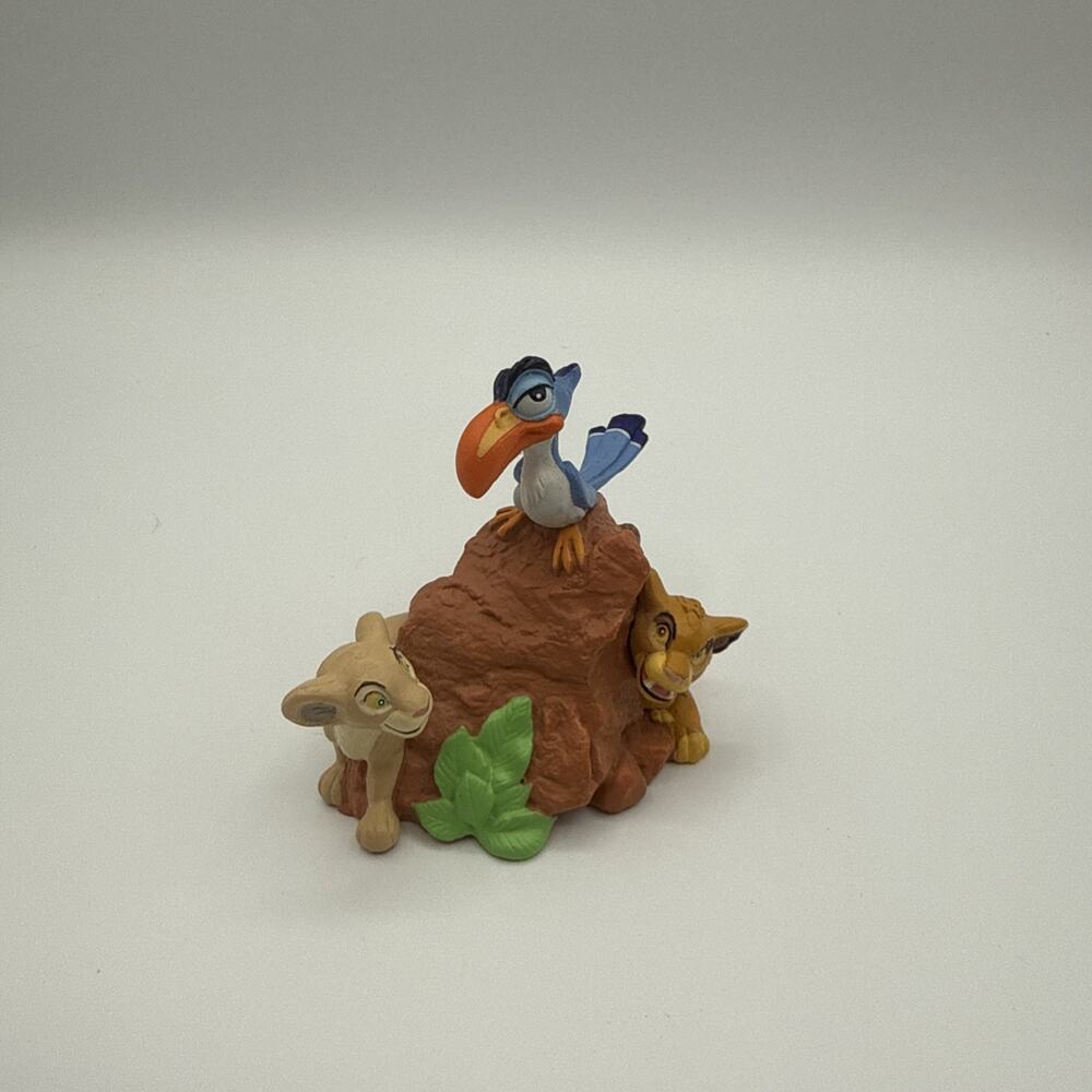 The Disney Store Classics- The Lion King Scene/Figurine, Simba, Nala & Zazu Vnt